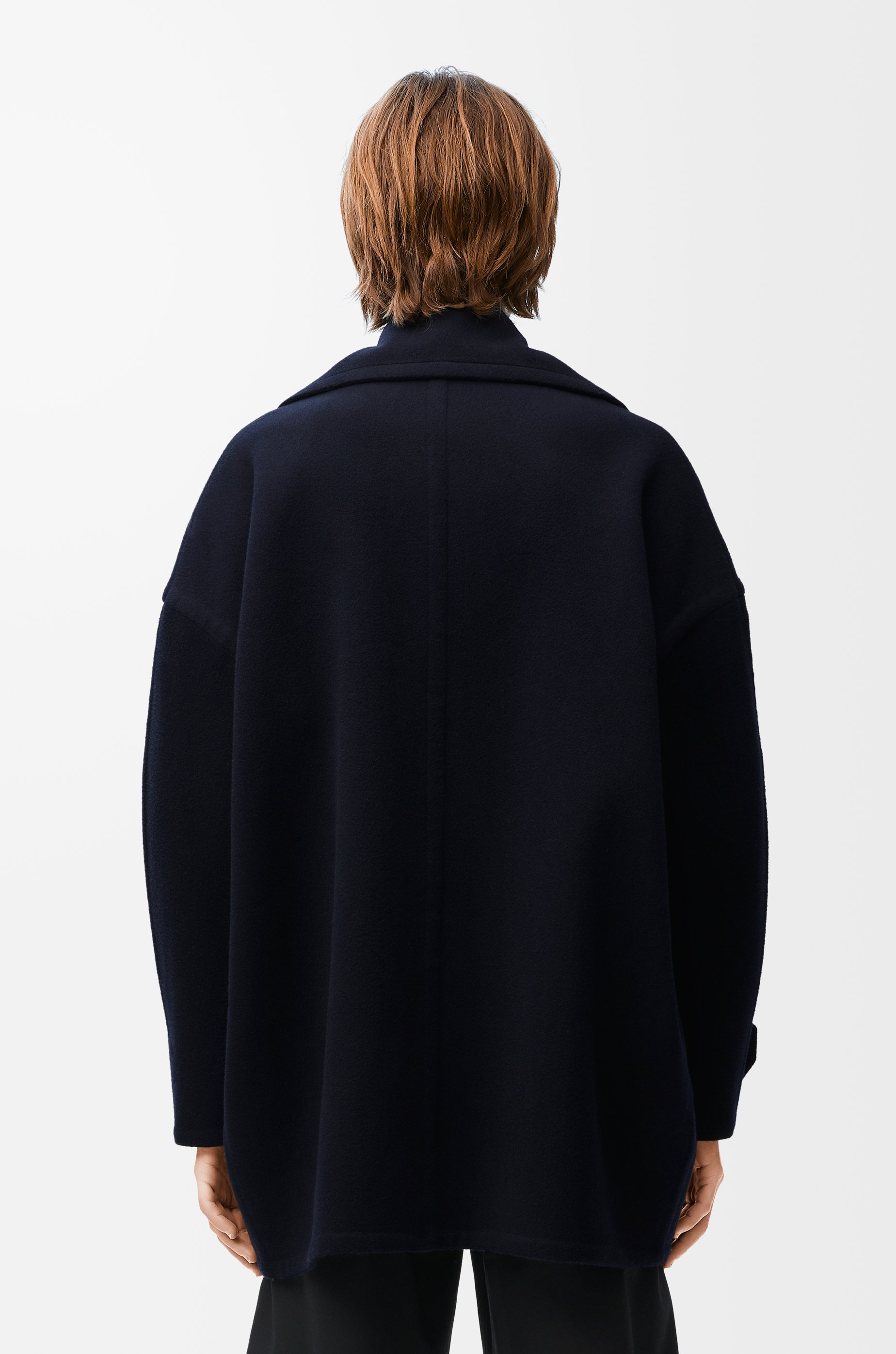 Pebble peacoat in wool - 4