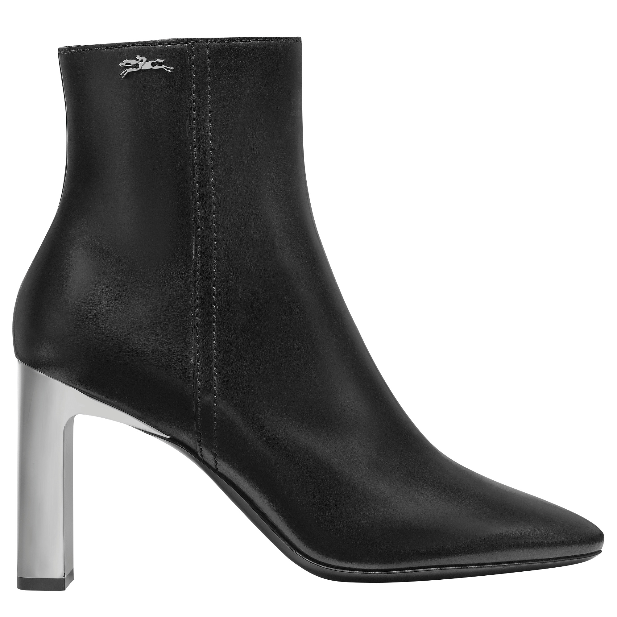 Longchamp Métal High heel low boots Black - Leather - 1