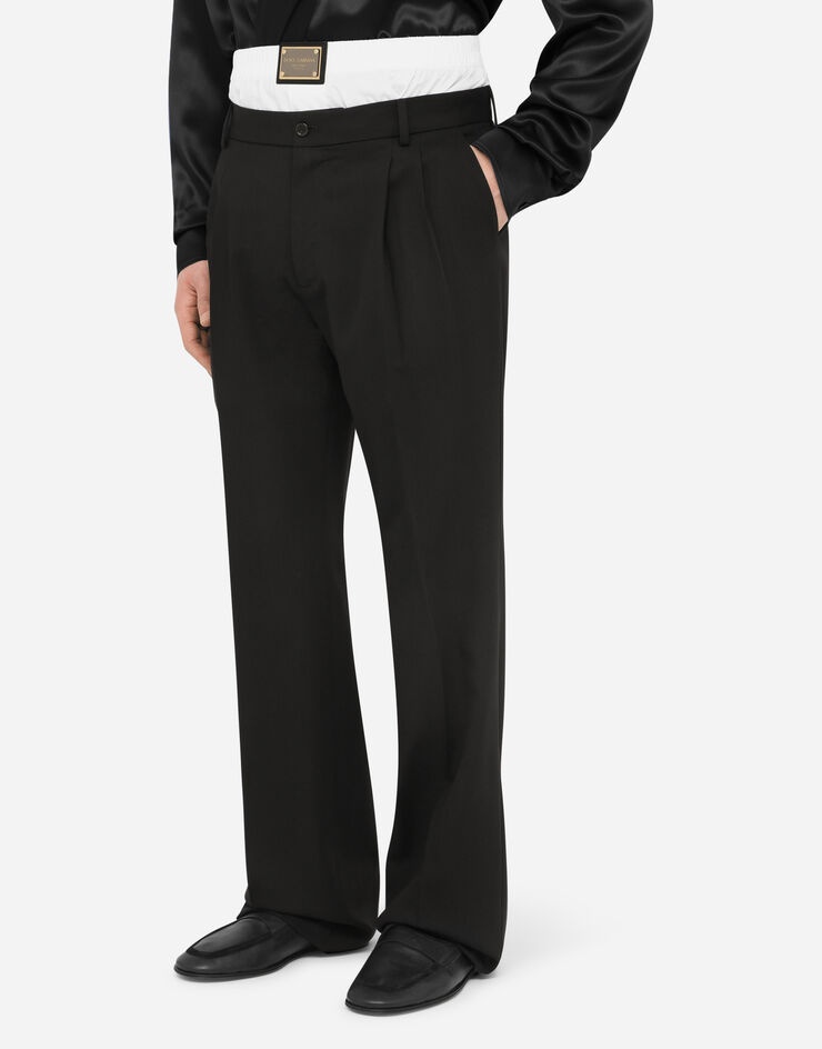 Tailored pants with poplin boxers - 4