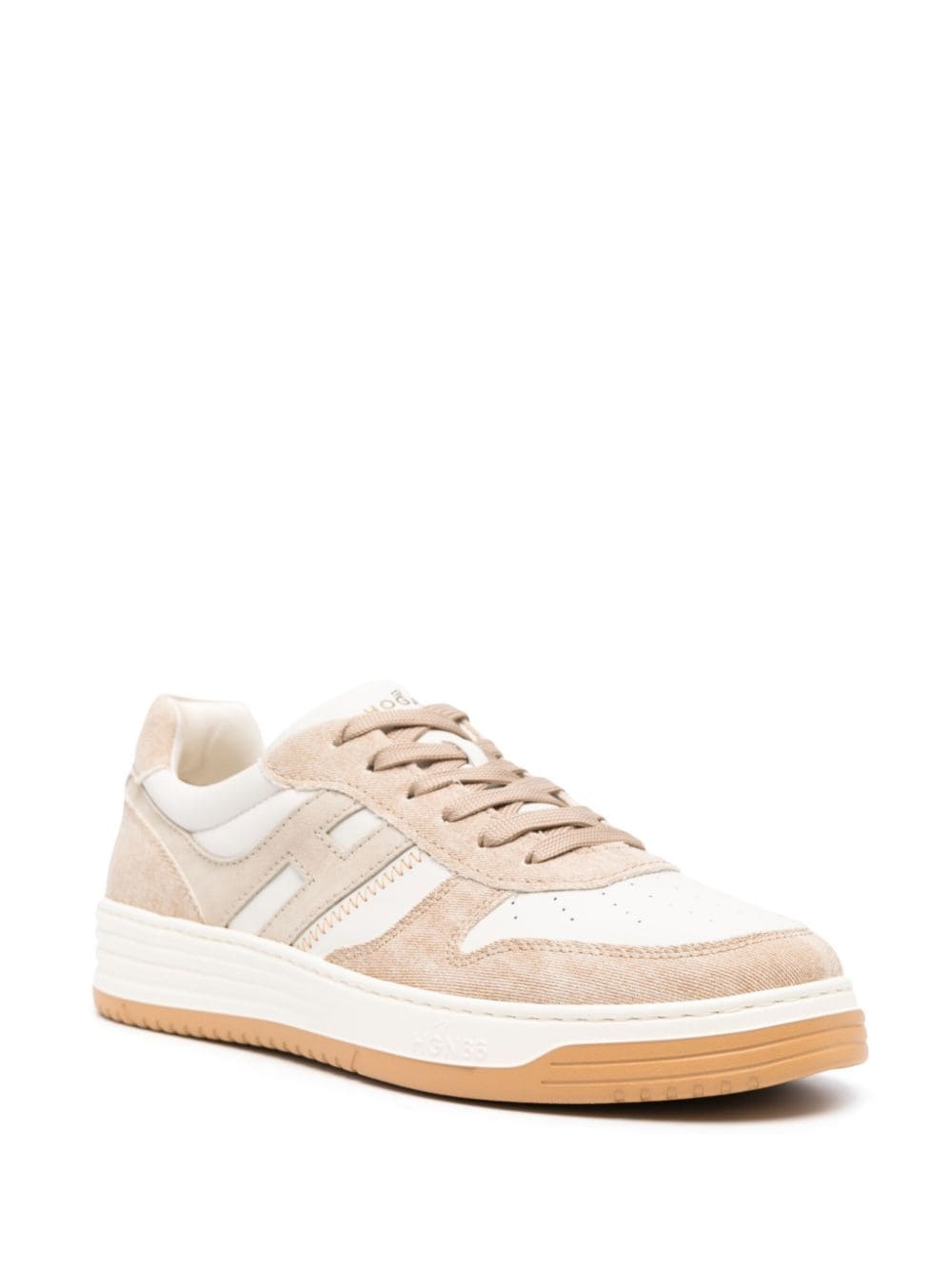 panelled suede sneakers - 2
