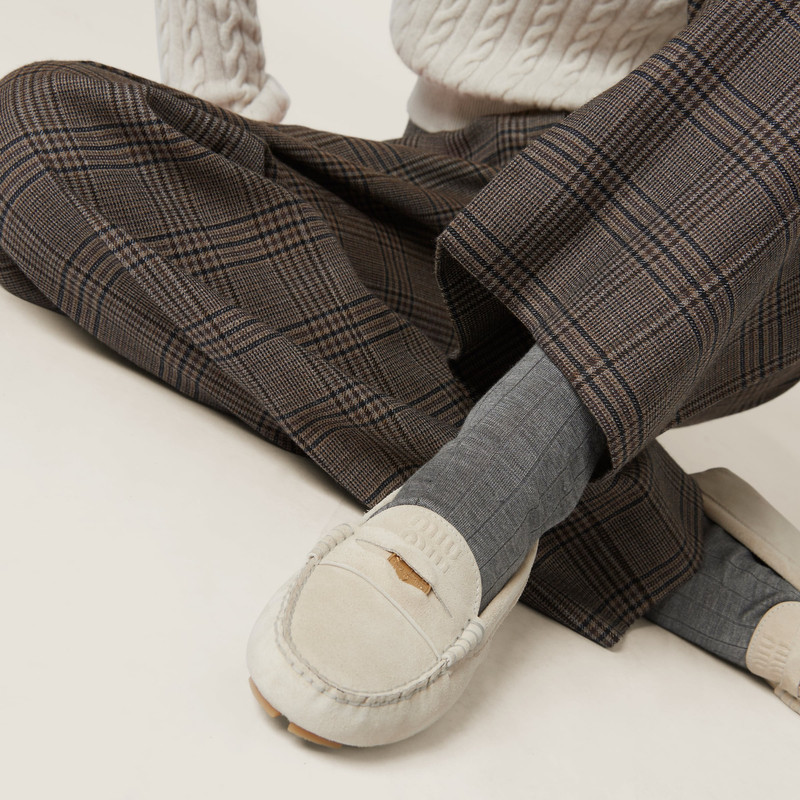 Miu Miu Suede driving shoes outlook