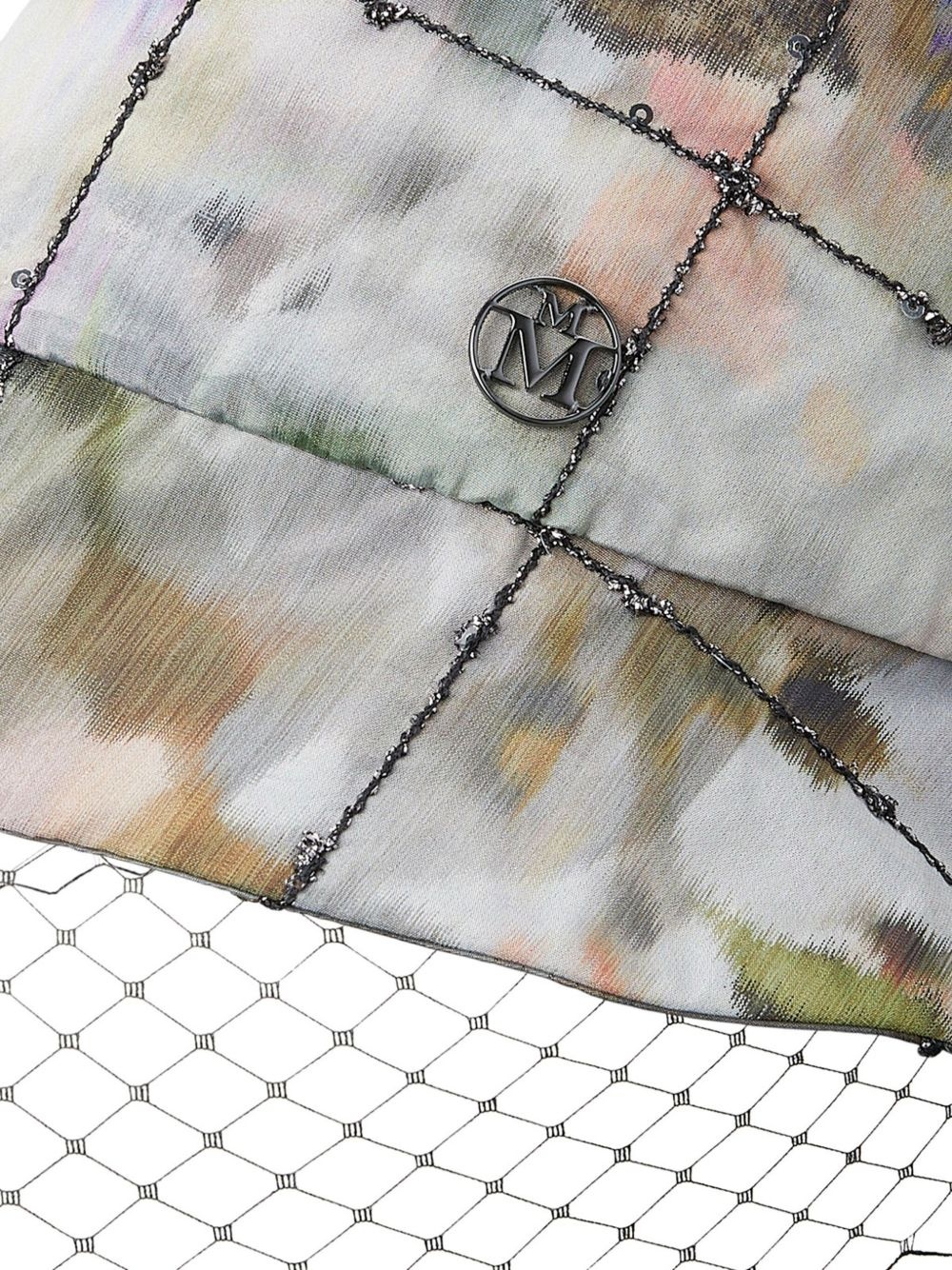 Souna veil-embellished bucket hat - 2