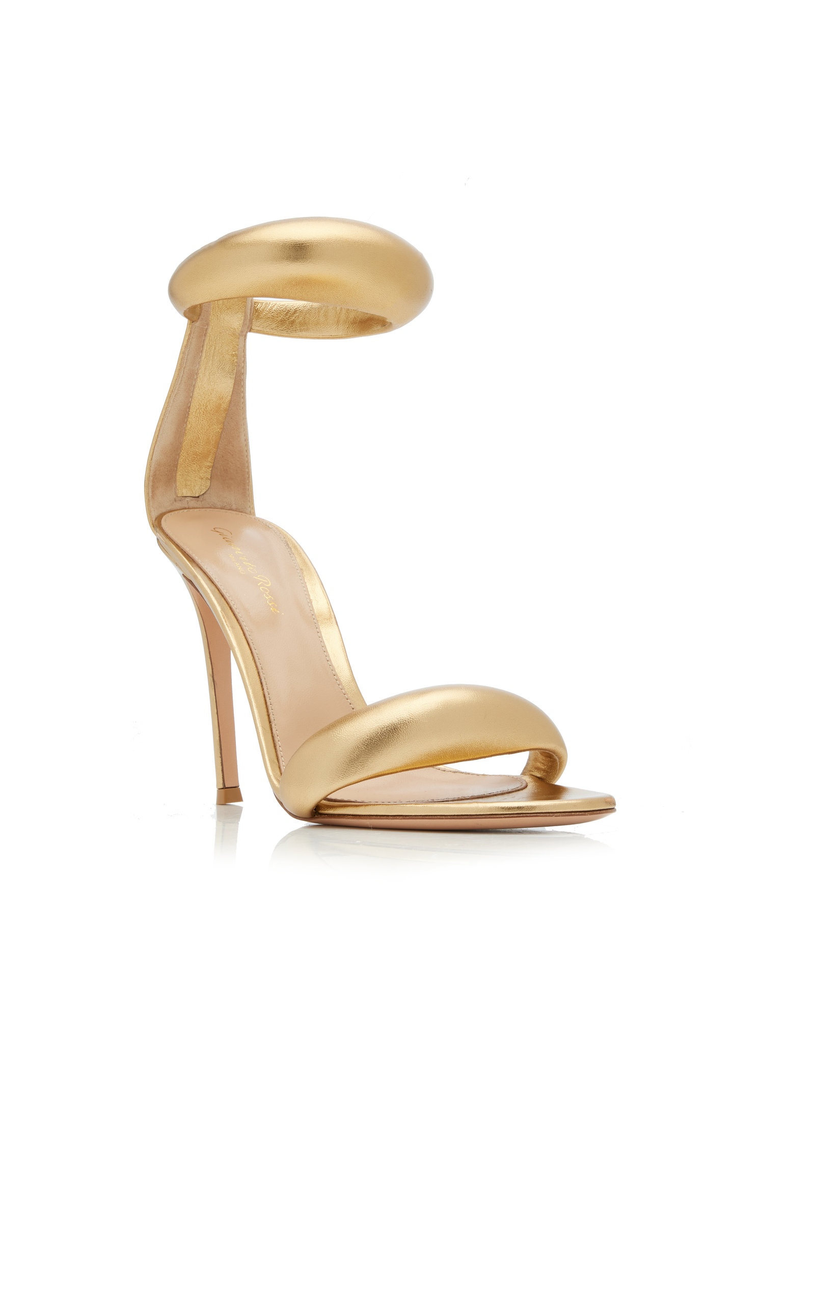 Bijoux Nappa Leather & Silk Sandals gold - 6