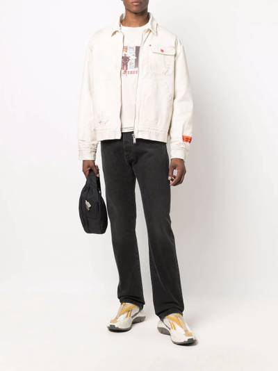 Heron Preston ghost-pocket denim jeans outlook