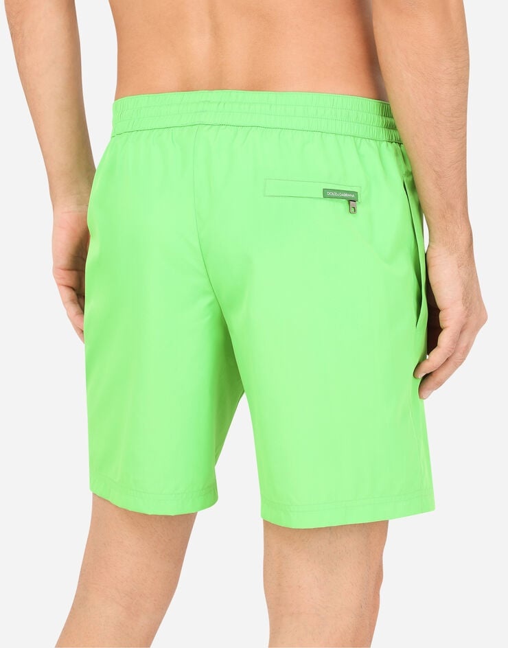 Mid-length swim trunks with 3D DG logo - 5