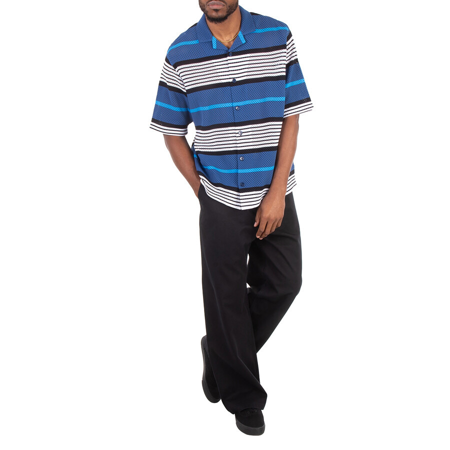 Burberry Striped Print Nylon Loose Shirt - 6