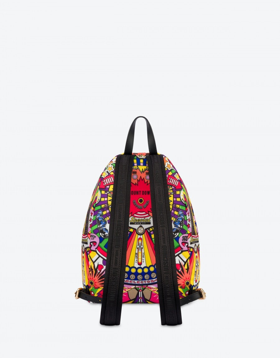 PINBALL PRINT NYLON BACKPACK - 2