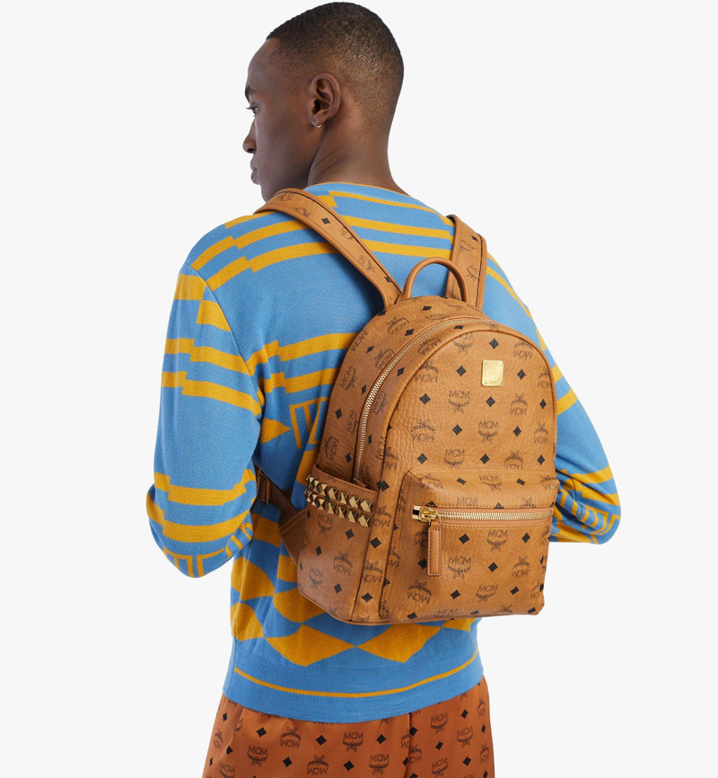 MCM Stark Side Studs Backpack in Visetos outlook