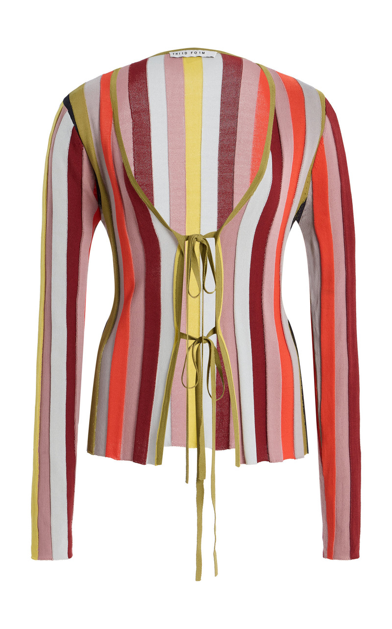 Exclusive Rythym Striped Knit Top stripe 1