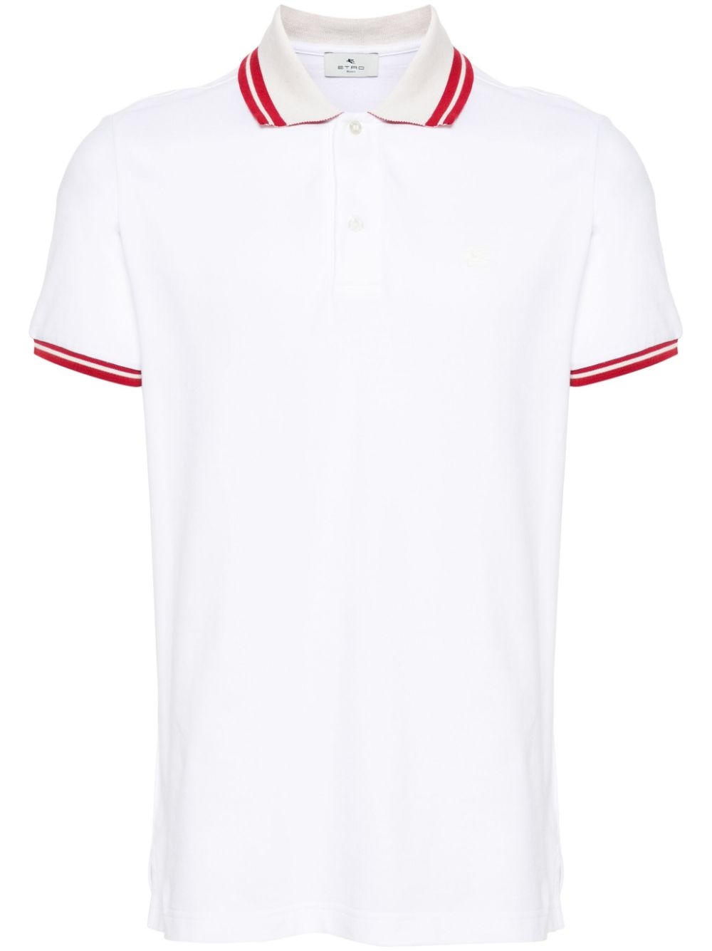 Pegaso-embroidered polo shirt - 1