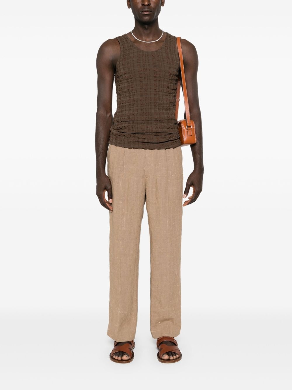 pleat-detail trousers - 2