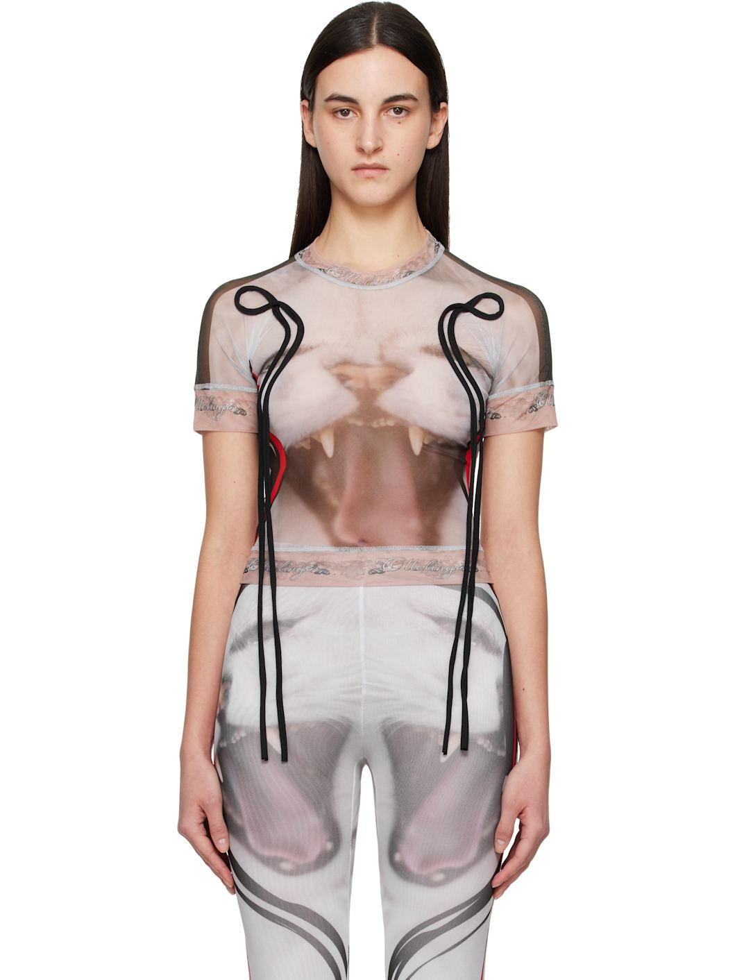 Multicolor Mesh T-shirt - 1