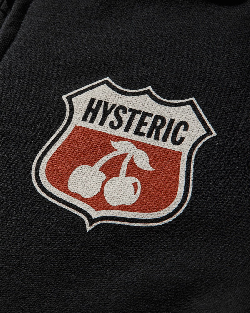 Men's Hysteric Cherry Zip Hoodie Black 4