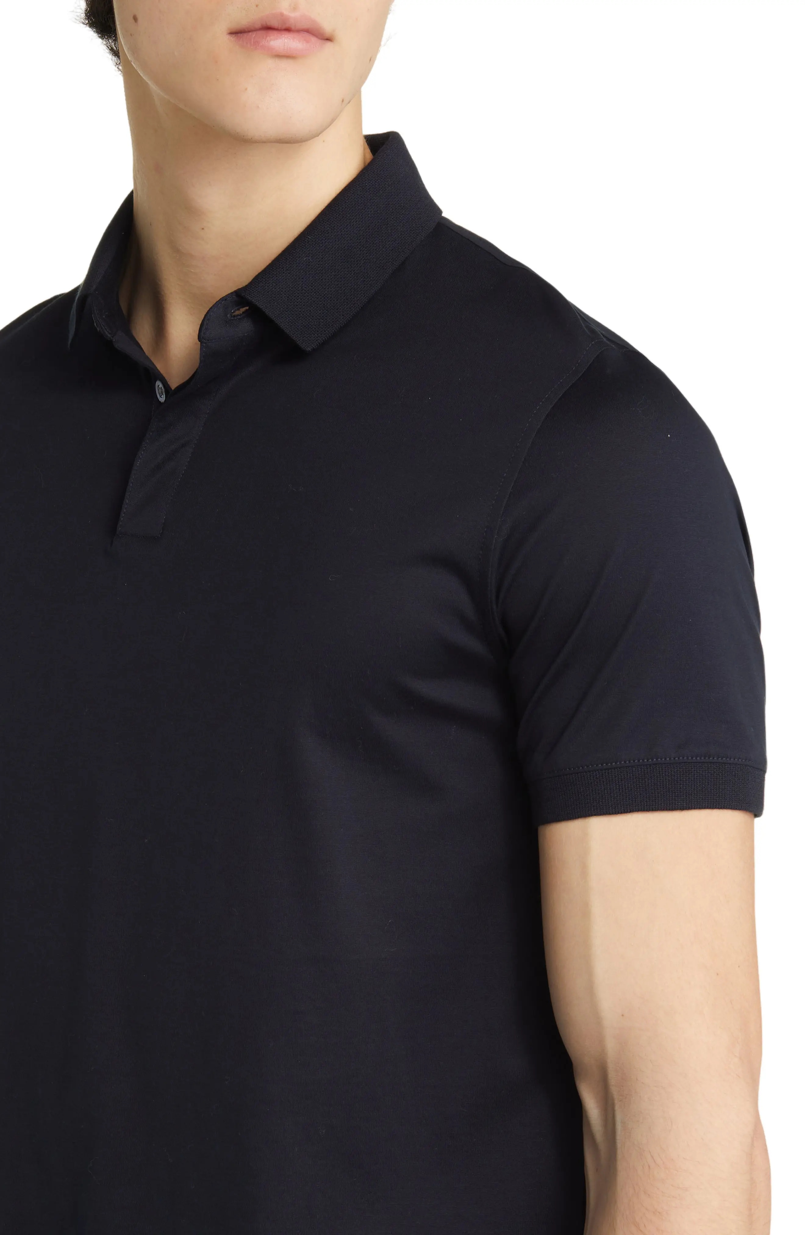 Solid Cotton Polo - 4