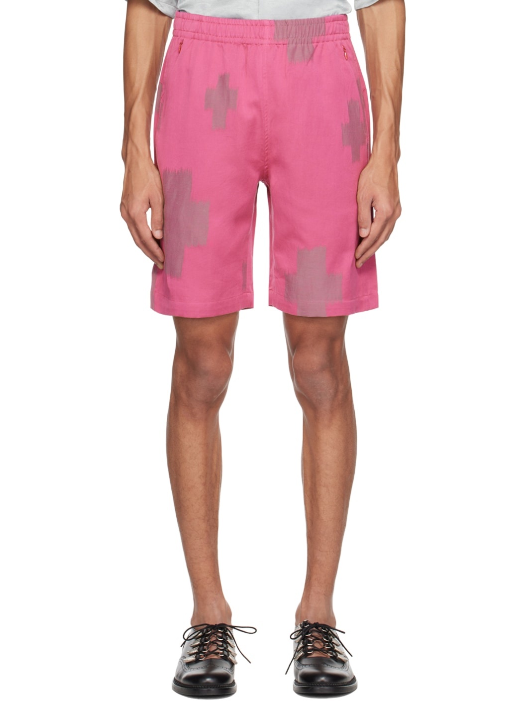 Pink Drawstring Shorts - 1