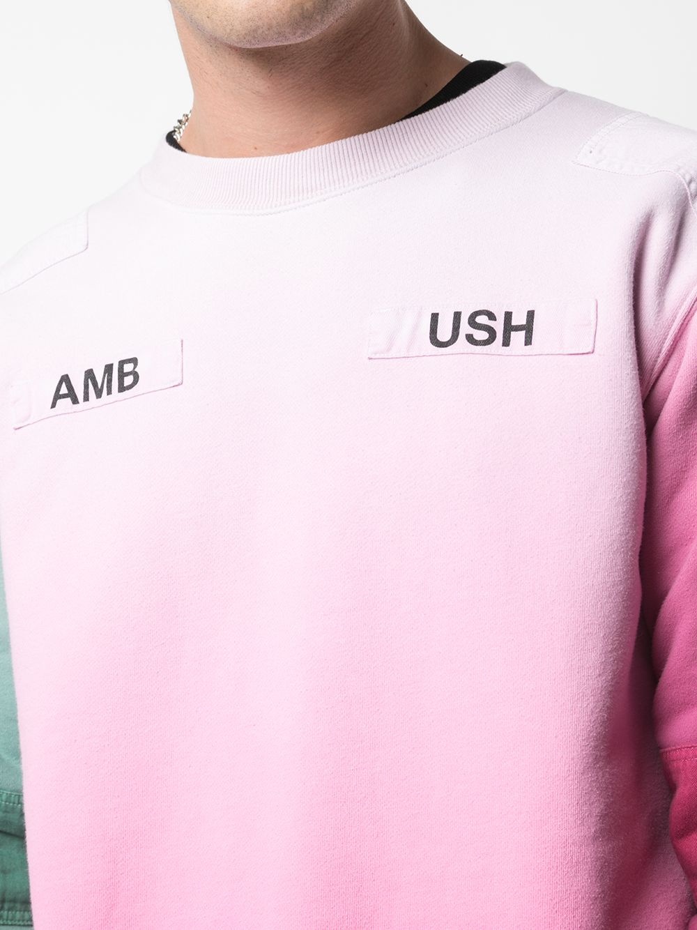 logo-print ombré sweatshirt - 5