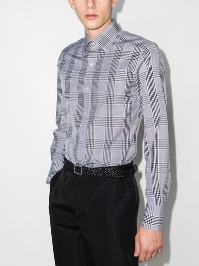 TOM FORD check print cotton shirt outlook