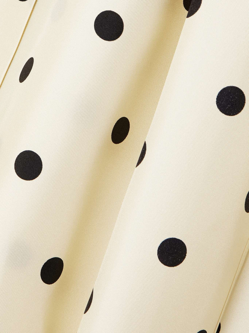 Pussy-bow polka-dot silk-twill blouse 5