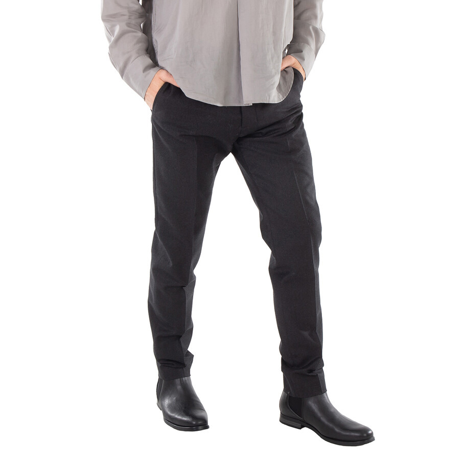 Ami Paris Men's Gris Chine Cigarette Pants - 5