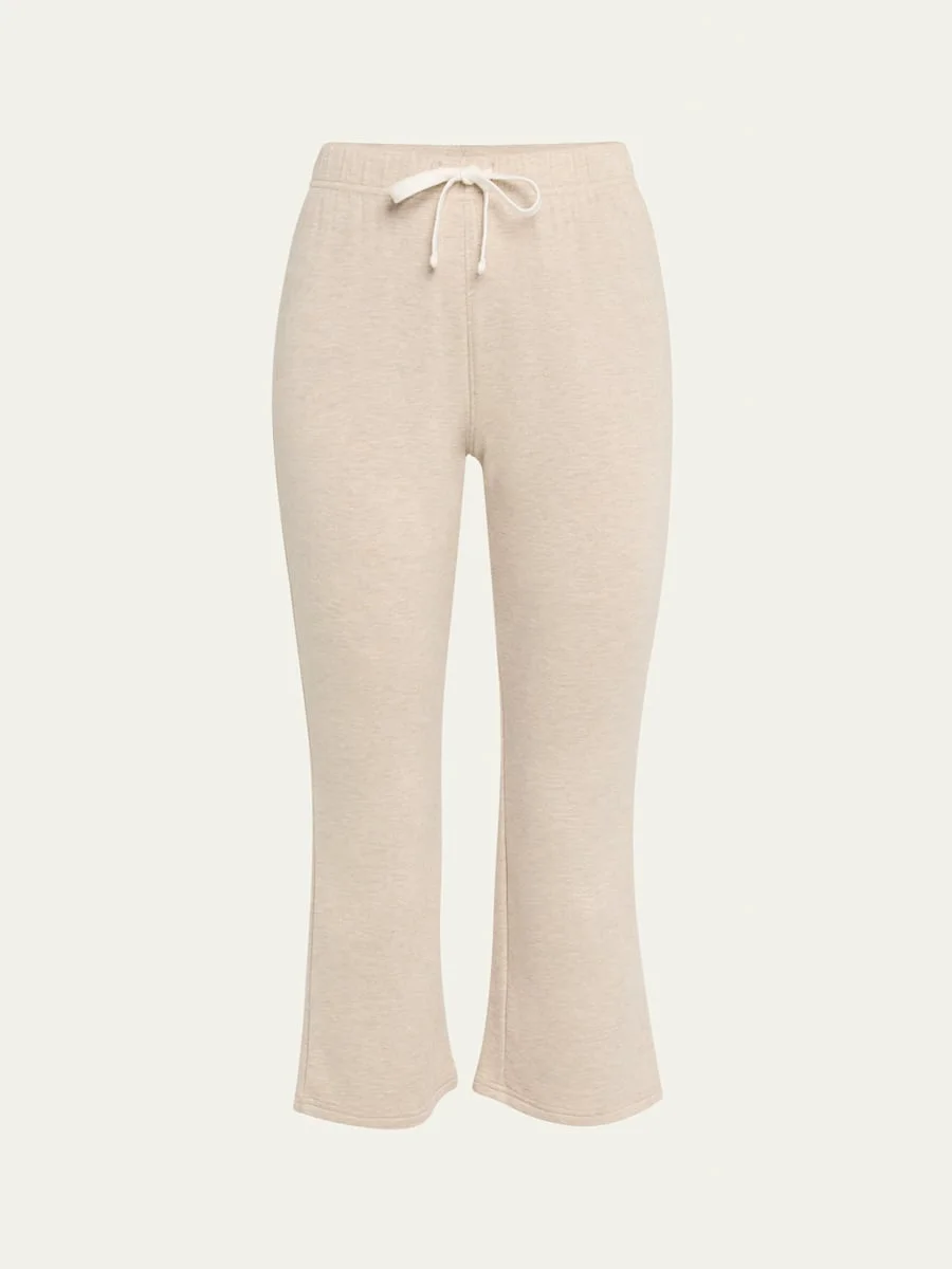 Brooks Fleece Cropped Flare Pants - 1