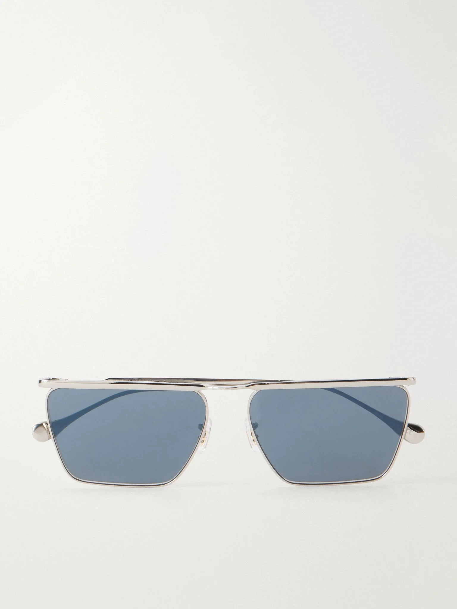 + Jil Sander Edition 2 Aviator-Style Silver-Tone Metal Sunglasses Silver - 1