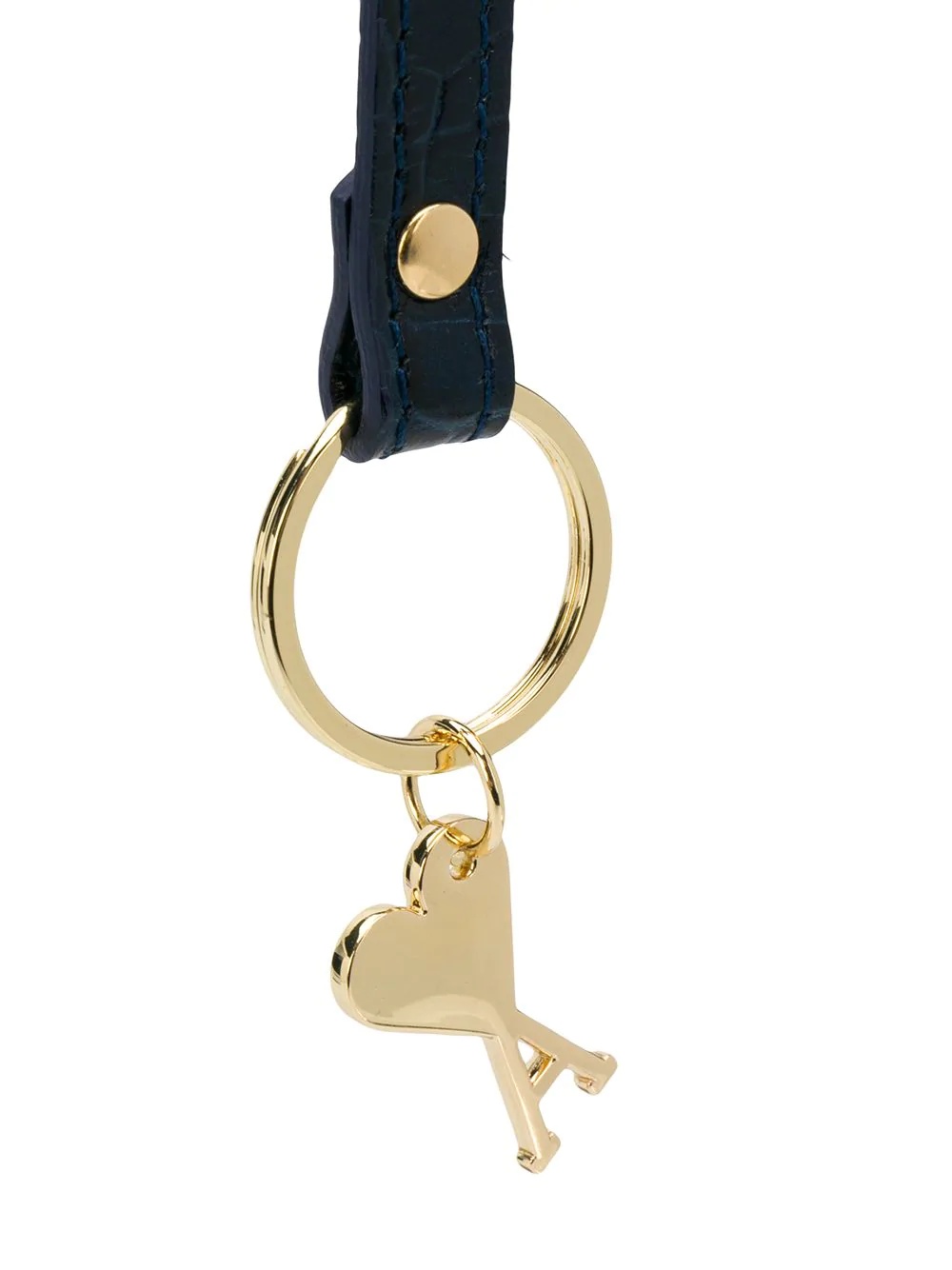 leather strap keychain - 2