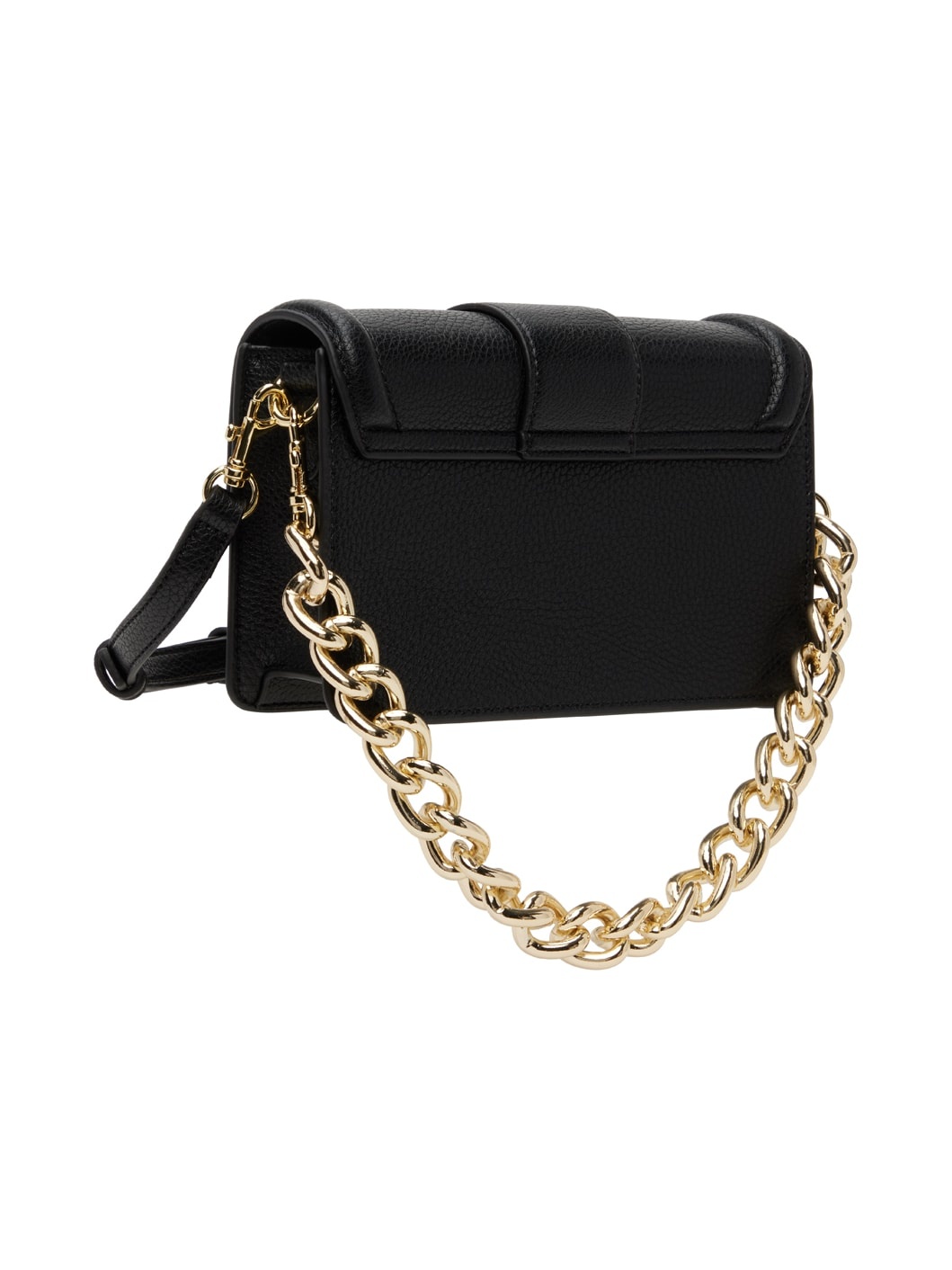 Black Curb Chain Bag - 3