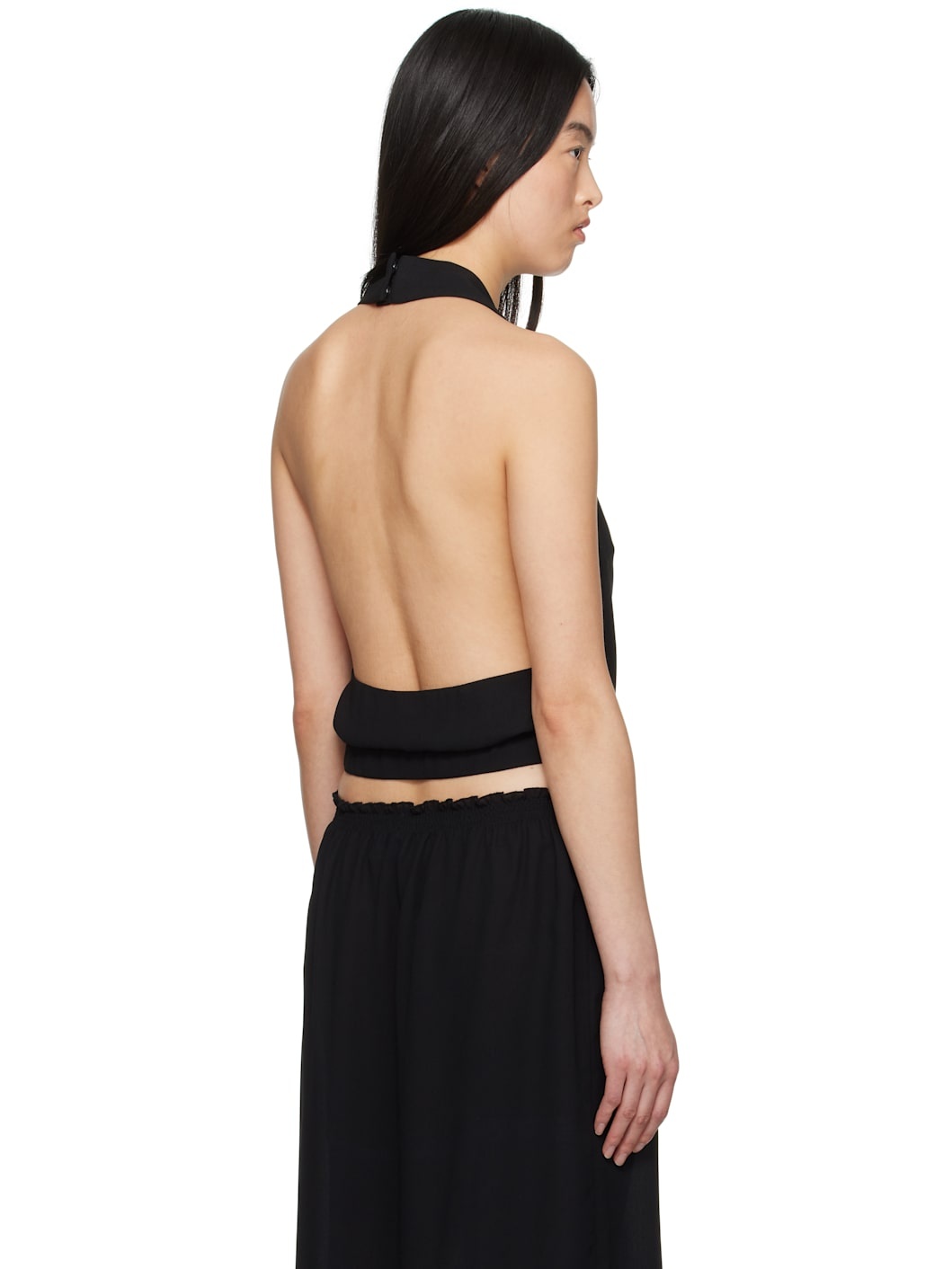 Black Halter Neck Top - 3