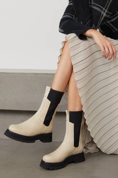 3.1 Phillip Lim Kate leather Chelsea combat boots outlook