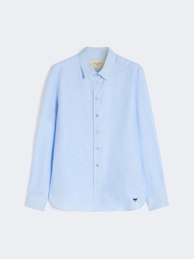 WERNER Linen fabric shirt - SKY BLUE 1