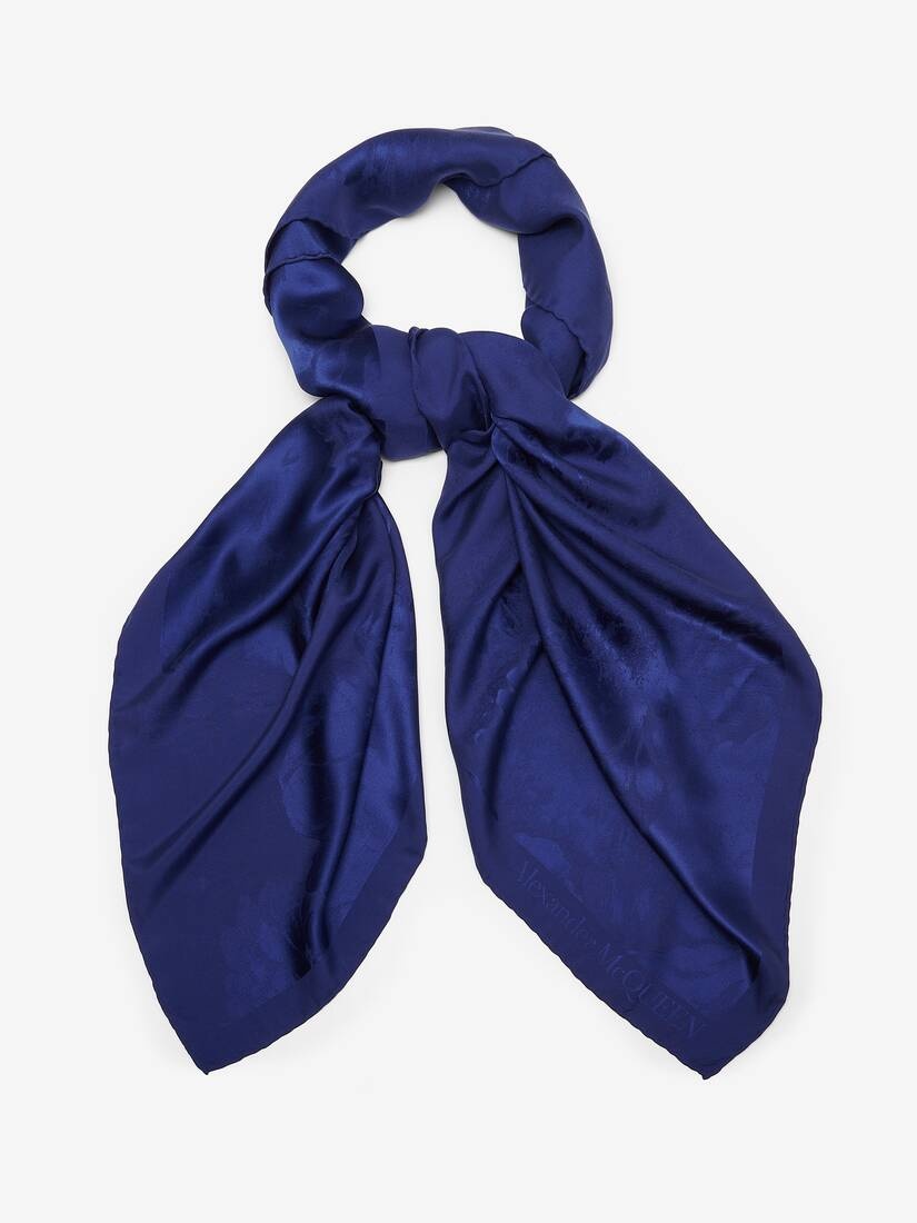 Women's Chiaroscuro Shawl in Electric Navy - 2
