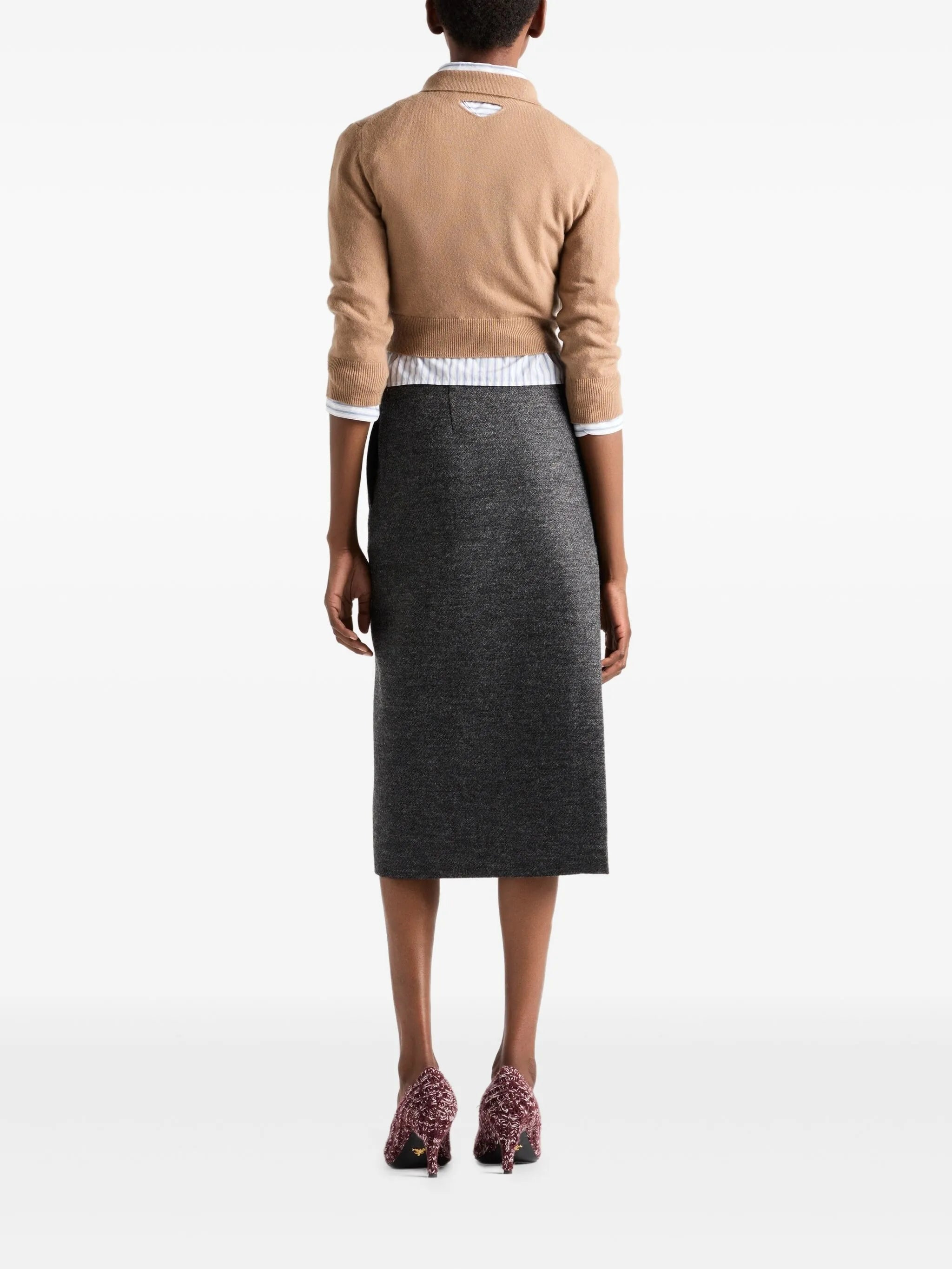 Prada Triangle-logo Half-zip Sweater - 3