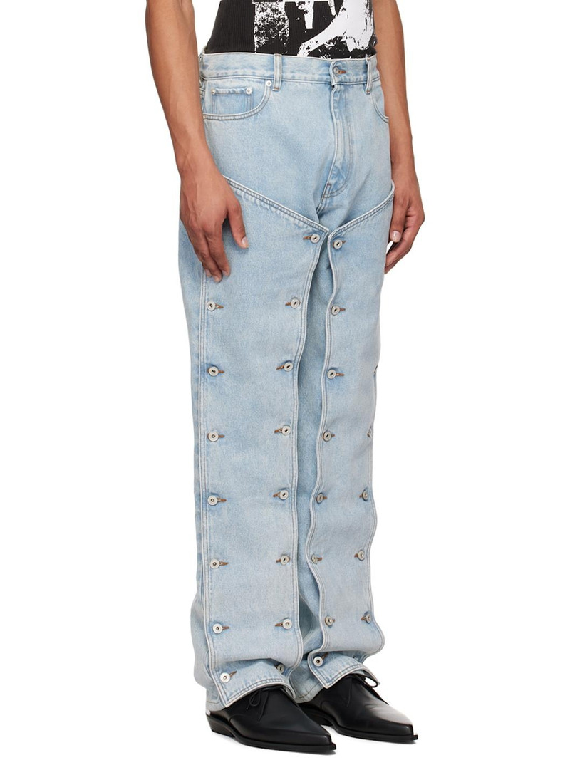 Blue Snap Off Jeans 4