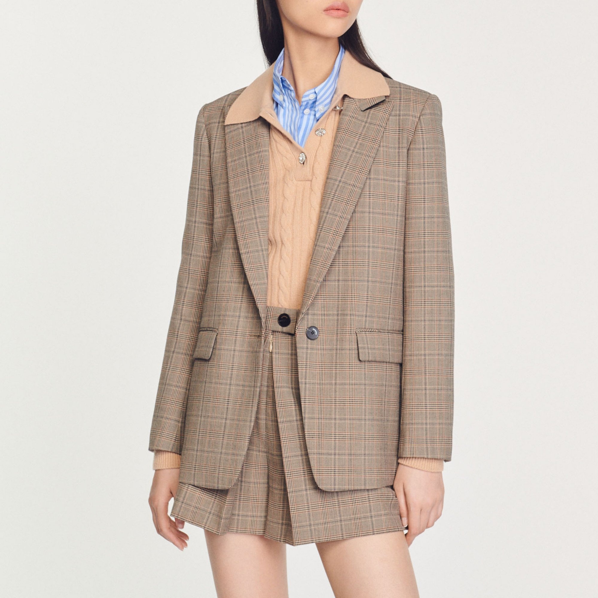 Checked tailored jacket - 5