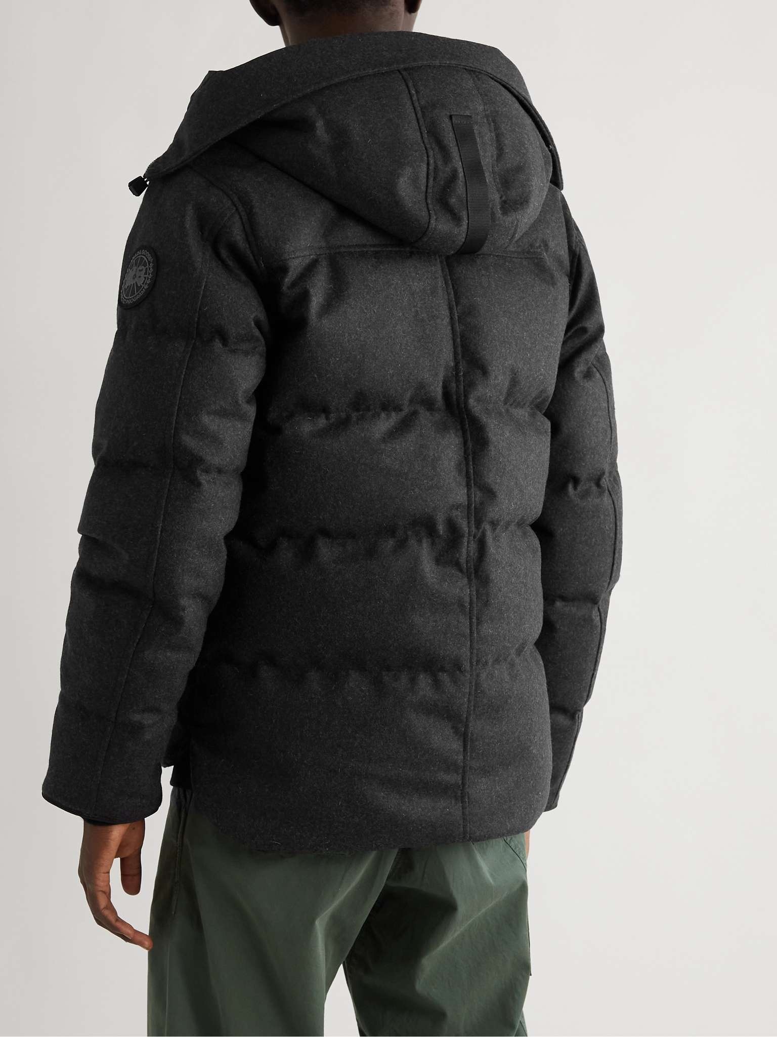 Macmillian Quilted DynaLuxe Recycled Wool Hooded Down Parka - 4