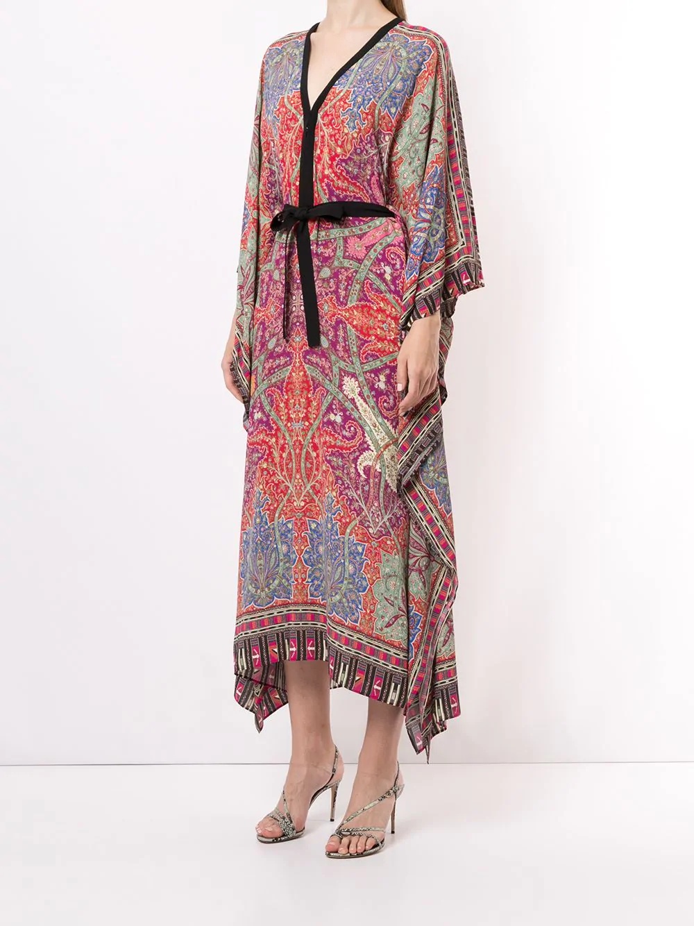 paisley print kaftan dress - 3