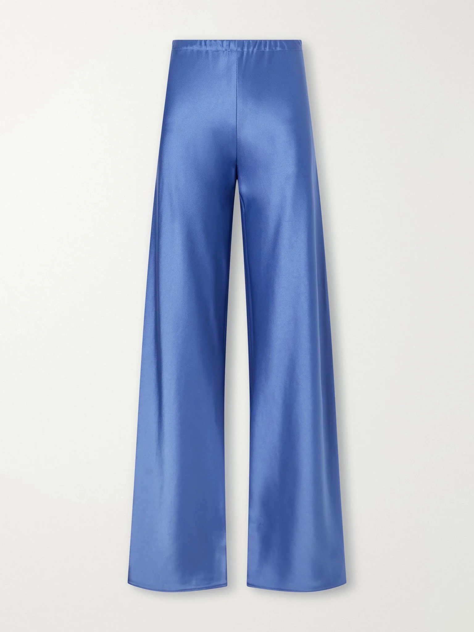 Colby satin wide-leg pants Blue - 1