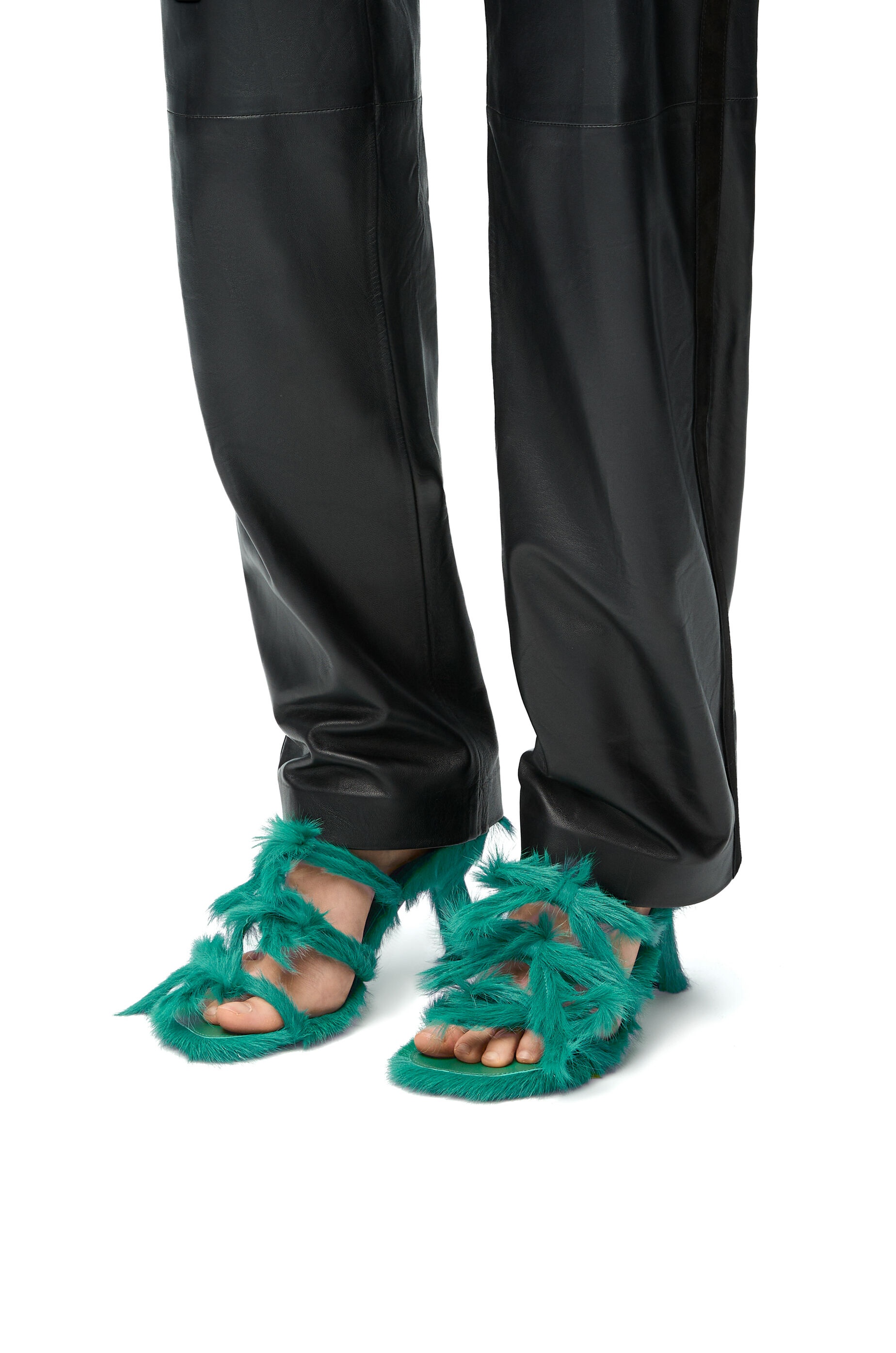 Petal sandal in hairy calfskin - 2
