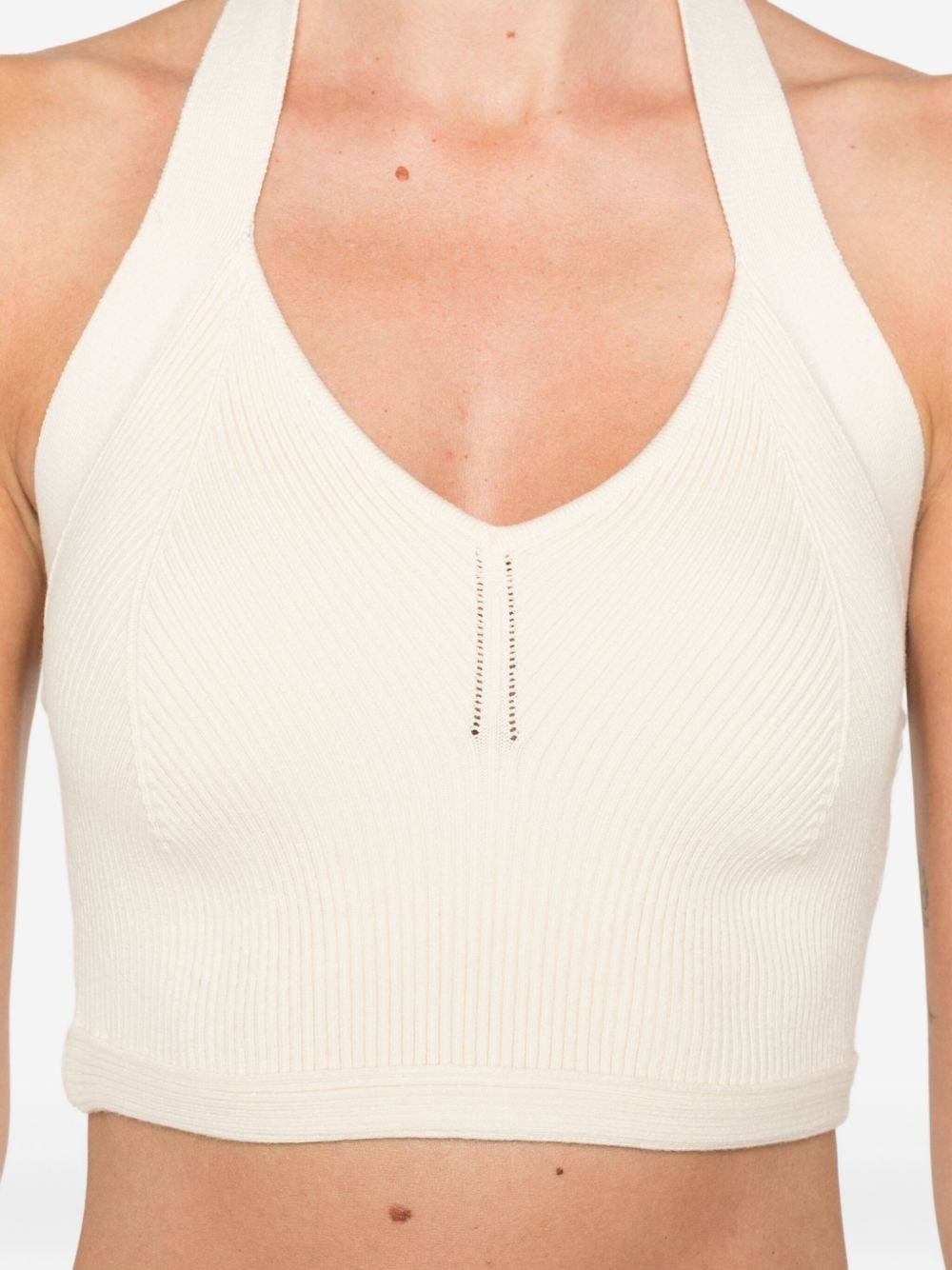 cotton halterneck top - 5