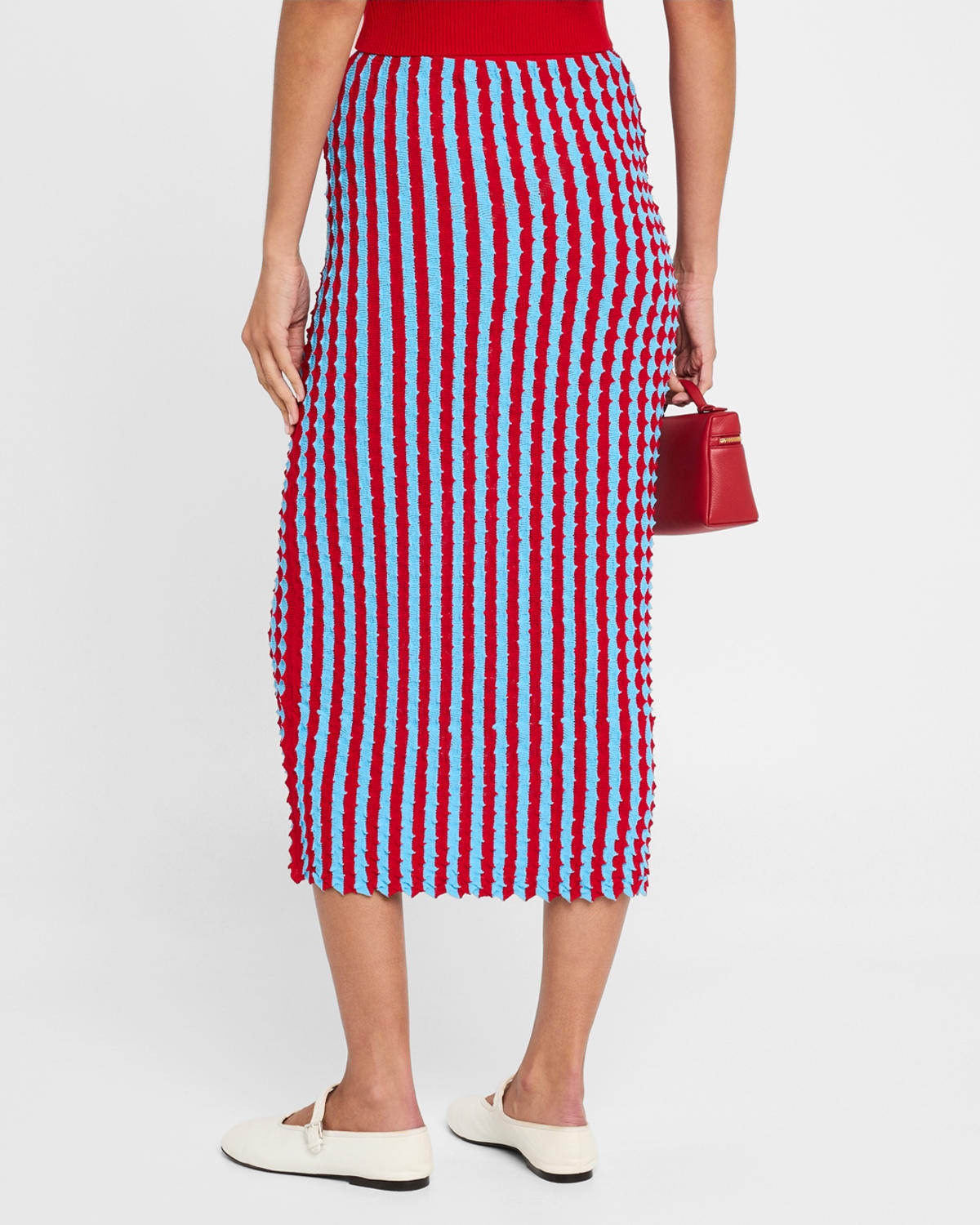 Capucine Striped Knit Maxi Pencil Skirt - 3