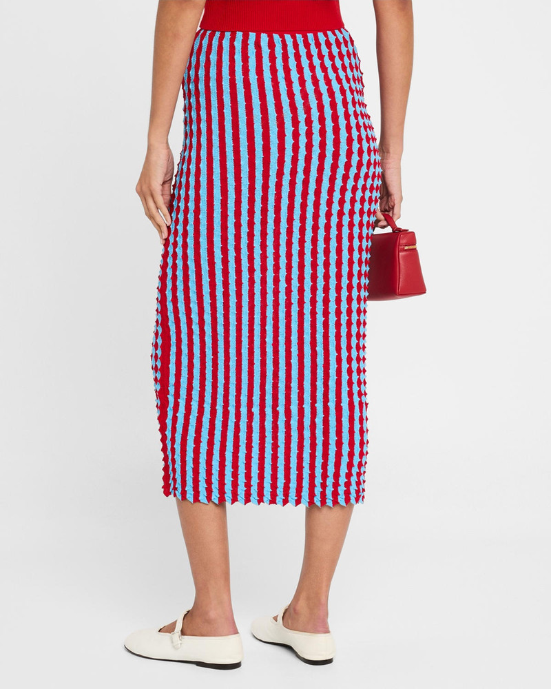 ZANKOV Capucine Striped Knit Maxi Pencil Skirt outlook