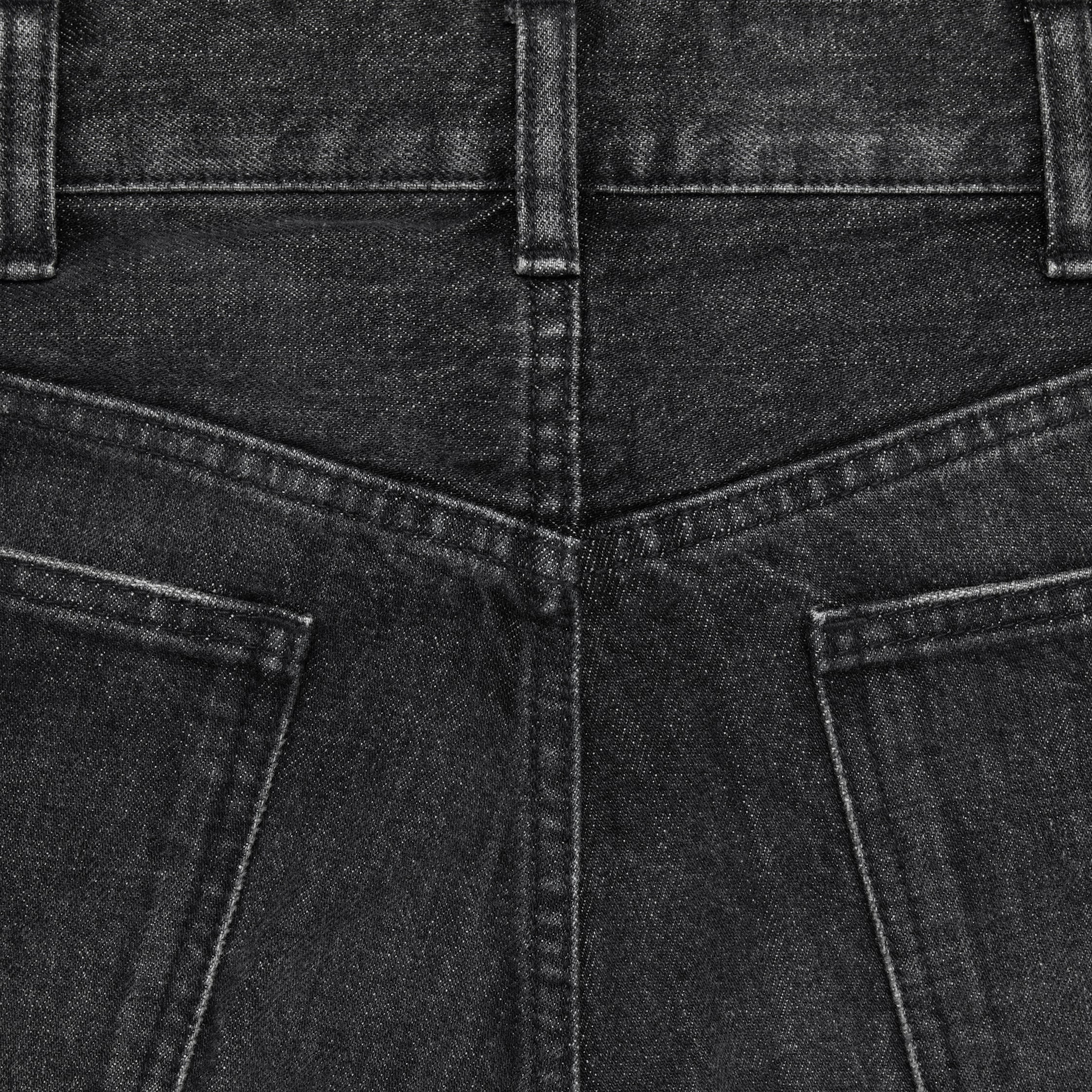 wesley jeans in black ice rinse wash denim - 3