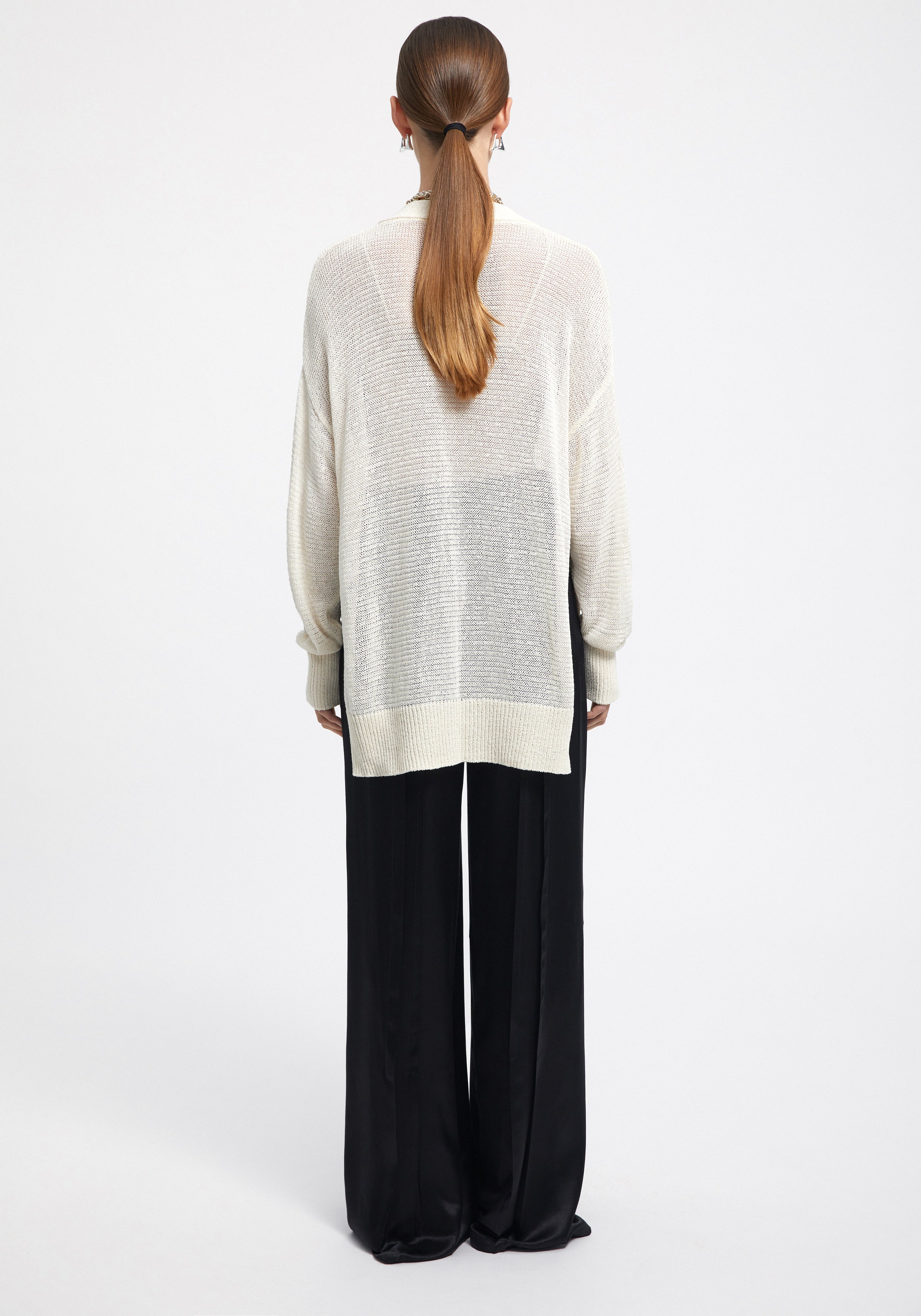 EVANS
Elongated cable knit cardigan - 4