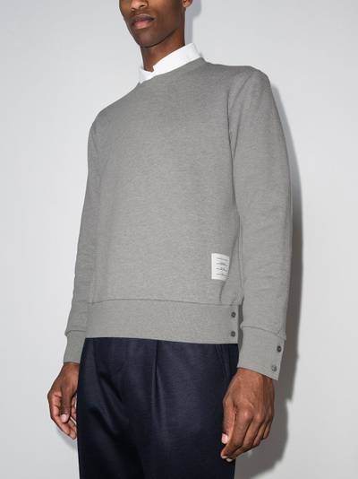 Thom Browne RWB stripe cotton sweatshirt outlook