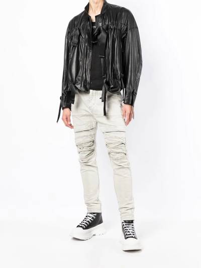 Julius faux-leather buckle jacket outlook