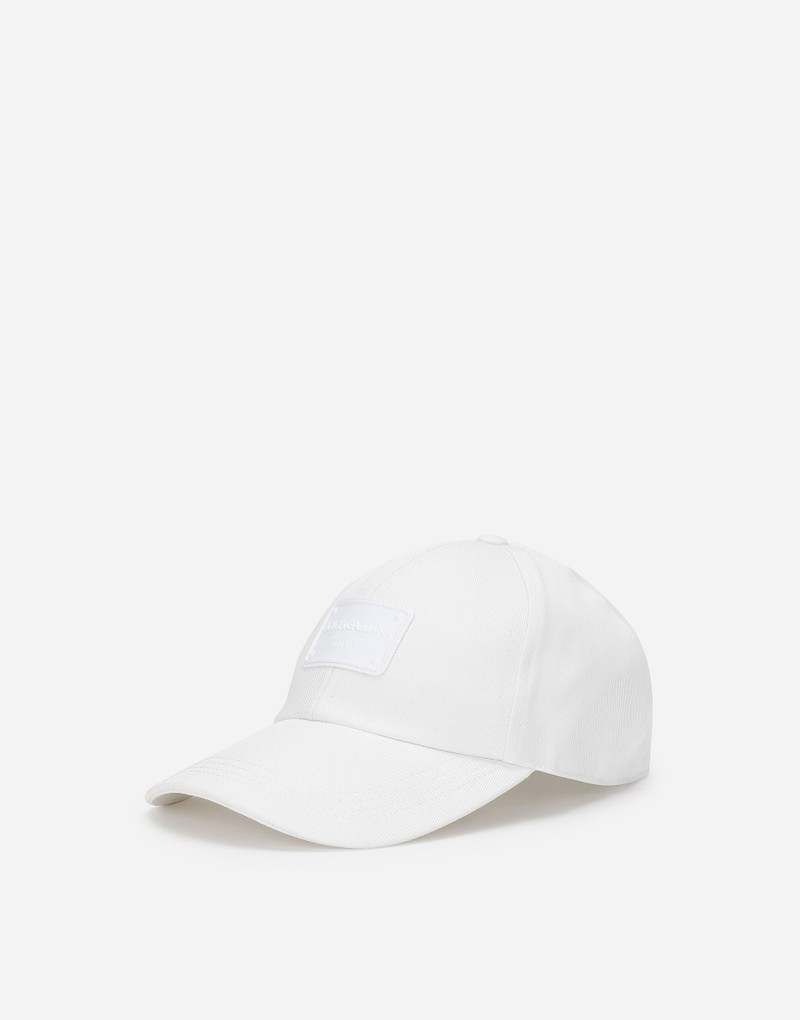 Baseball cap with branded tag 1