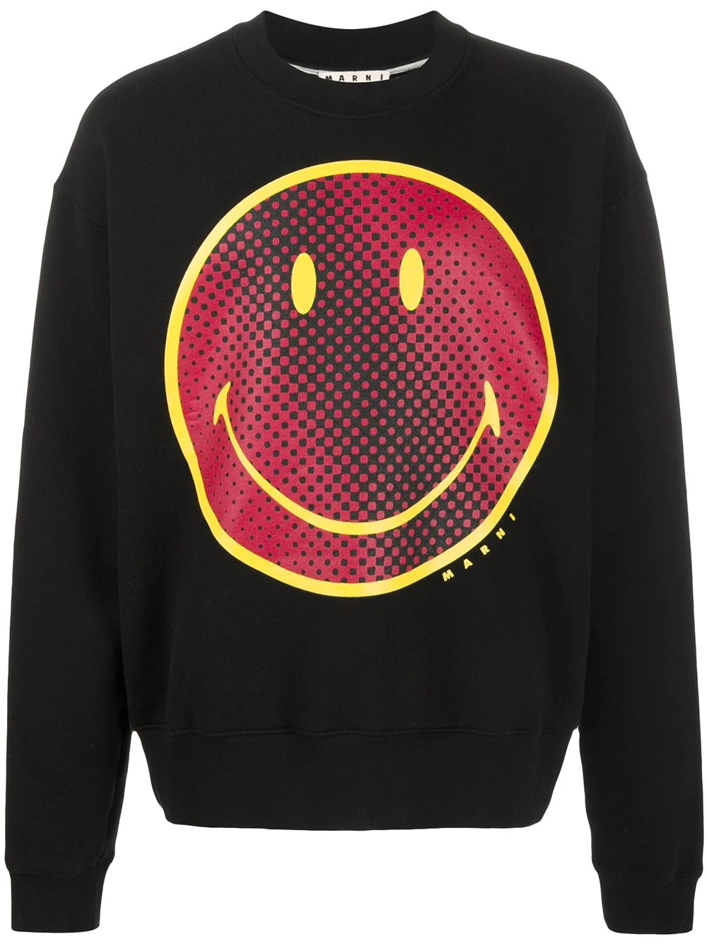 smile-print sweatshirt - 1