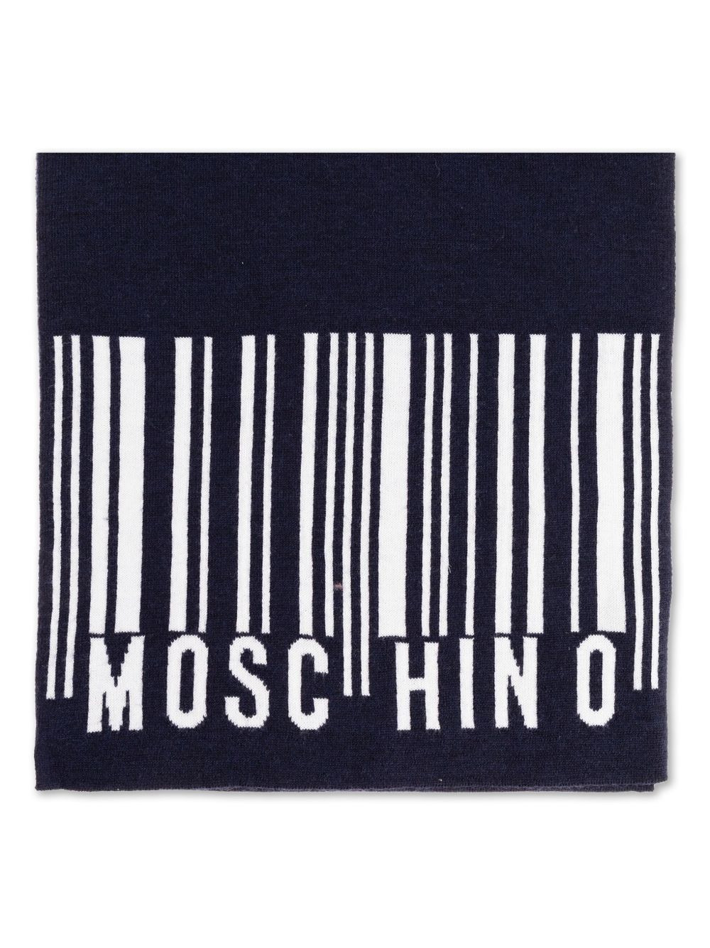 barcode-logo wool scarf - 1