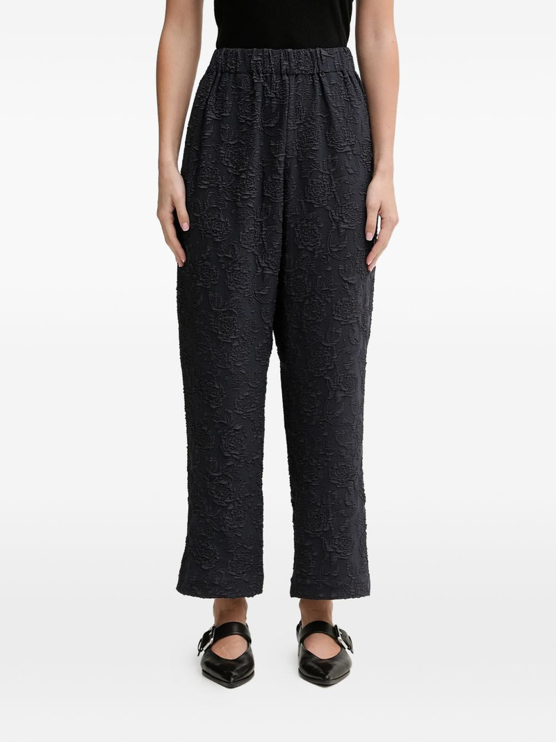 floral-effect trousers 1