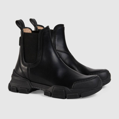 GUCCI Women's leather ankle boot outlook